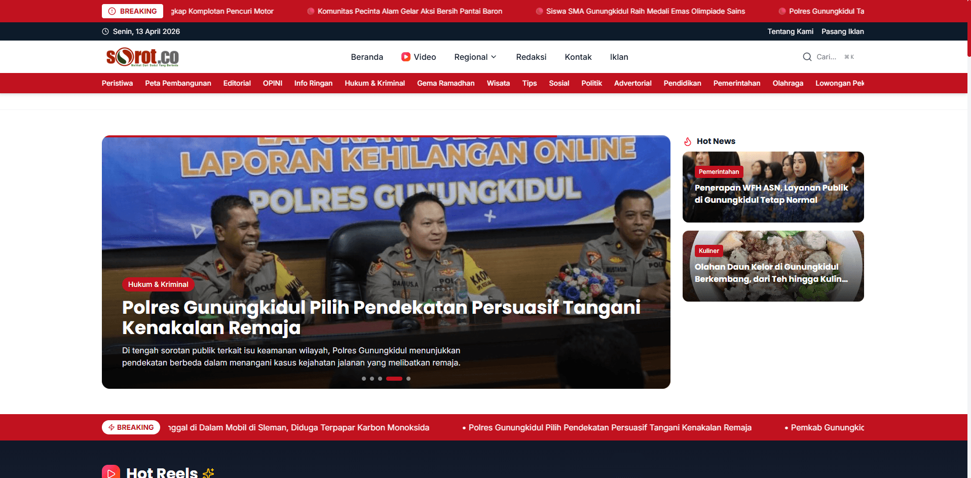 Sorot Media — Portal Berita Modern